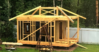 Сарай из бруса 100х100 в юбилейном - строительство под ключ | Строй-Юбл от 41248 руб.